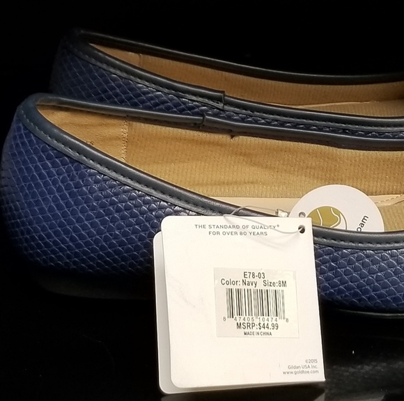 NWT Goldtoe Comfort Plus Memory Foam Flats sz 6.5 - Picture 2 of 8